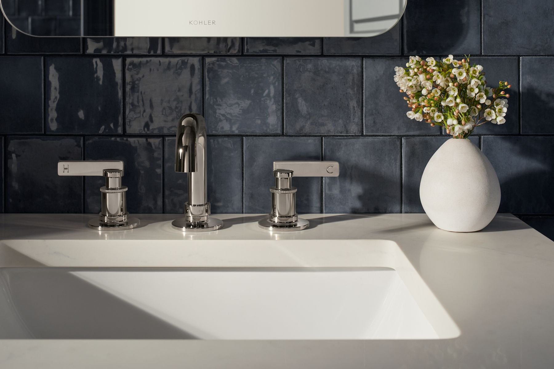 KOHLER K-35908-4-2MB Castia By Studio Mcgee Widespread Bathroom Sink Faucet, 1.2 Gpm - Vibrant Brushed Moderne Brass