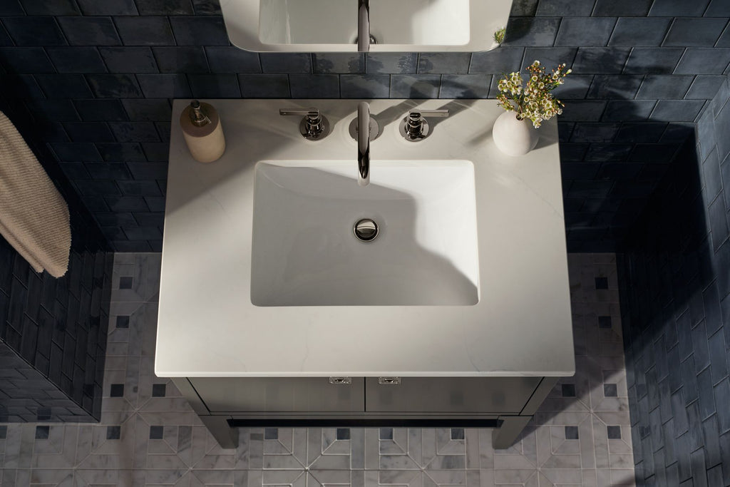 KOHLER K-35908-4-2MB Castia By Studio Mcgee Widespread Bathroom Sink Faucet, 1.2 Gpm - Vibrant Brushed Moderne Brass