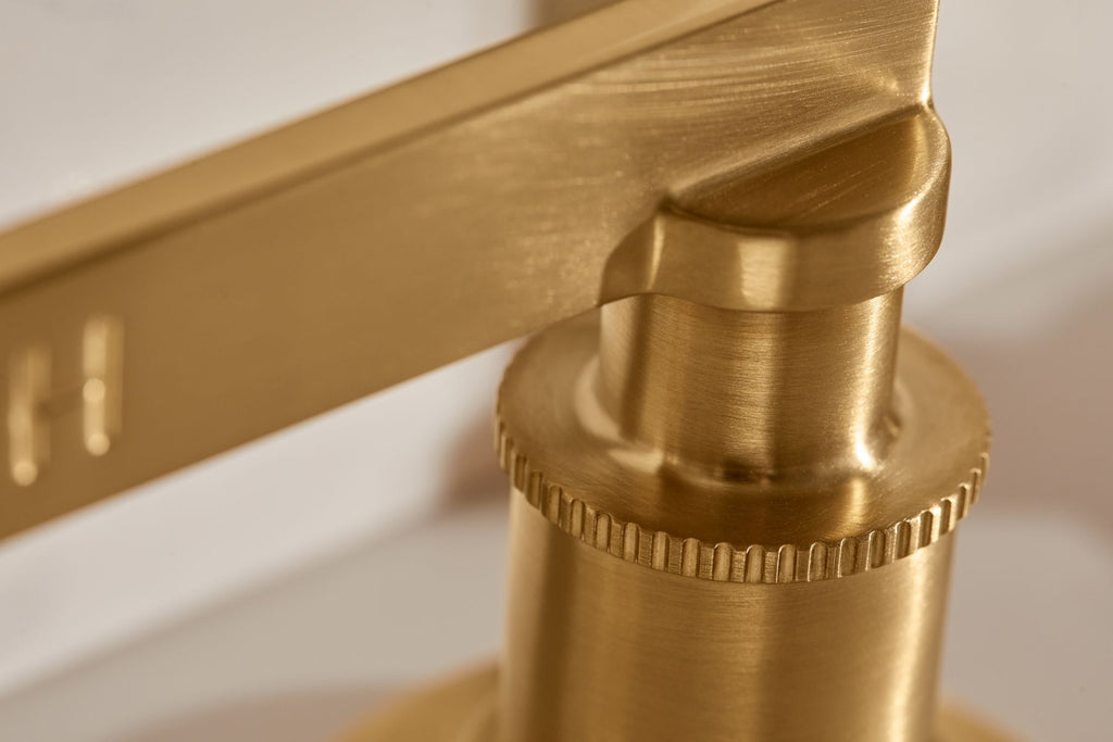 KOHLER K-35908-4-2MB Castia By Studio Mcgee Widespread Bathroom Sink Faucet, 1.2 Gpm - Vibrant Brushed Moderne Brass