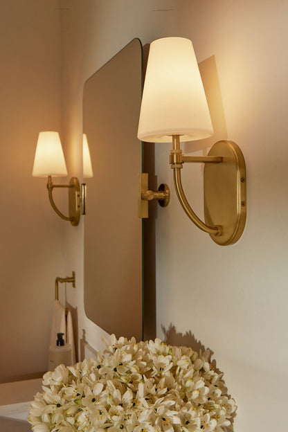 KOHLER K-32255-SC01-SNL Kernen by Studio McGee One-light sconce - Polished Nickel