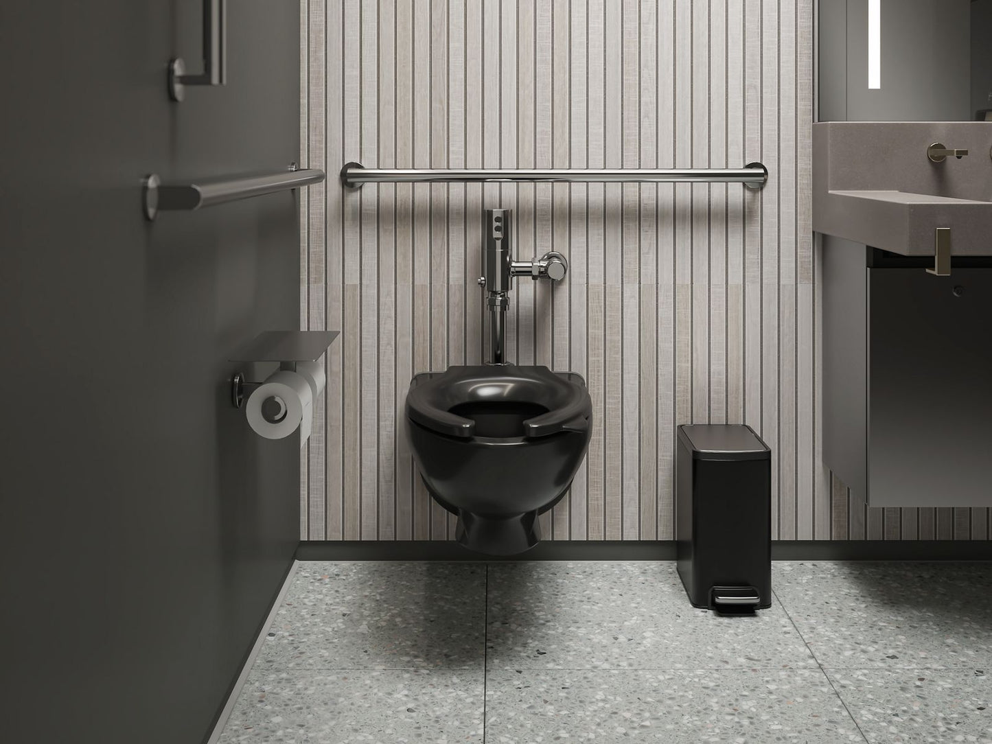 KOHLER K-10TH00K10-CP Mach Tripoint Touchless toilet flushometer, HES-powered, 1.0 gpf - Polished Chrome