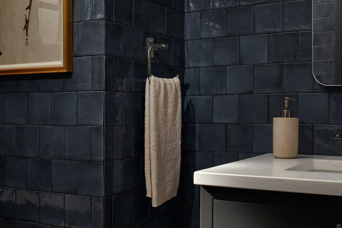 KOHLER K-35928-BL Castia By Studio Mcgee Towel Ring - Matte Black
