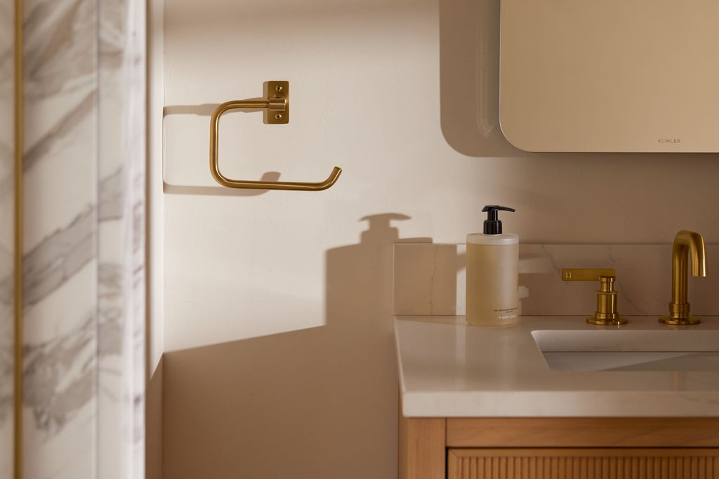 KOHLER K-35928-BL Castia By Studio Mcgee Towel Ring - Matte Black