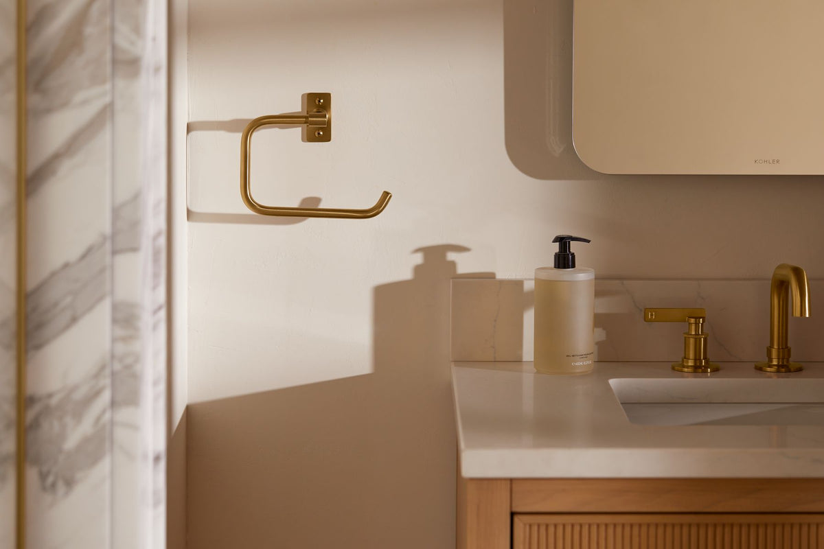 KOHLER K-35928-BL Castia By Studio Mcgee Towel Ring - Matte Black