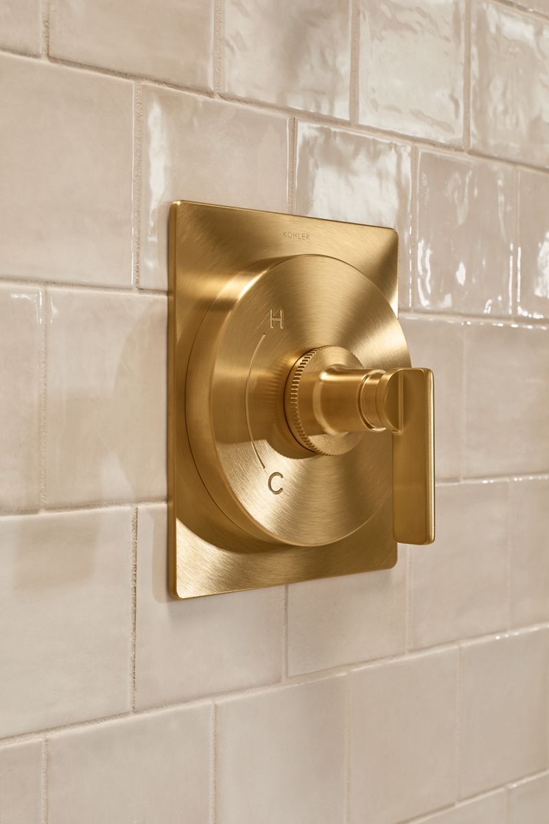 KOHLER K-TS35916-4Y-SN Castia By Studio Mcgee Rite-Temp Shower Trim Kit, 2.5 Gpm - Vibrant Polished Nickel