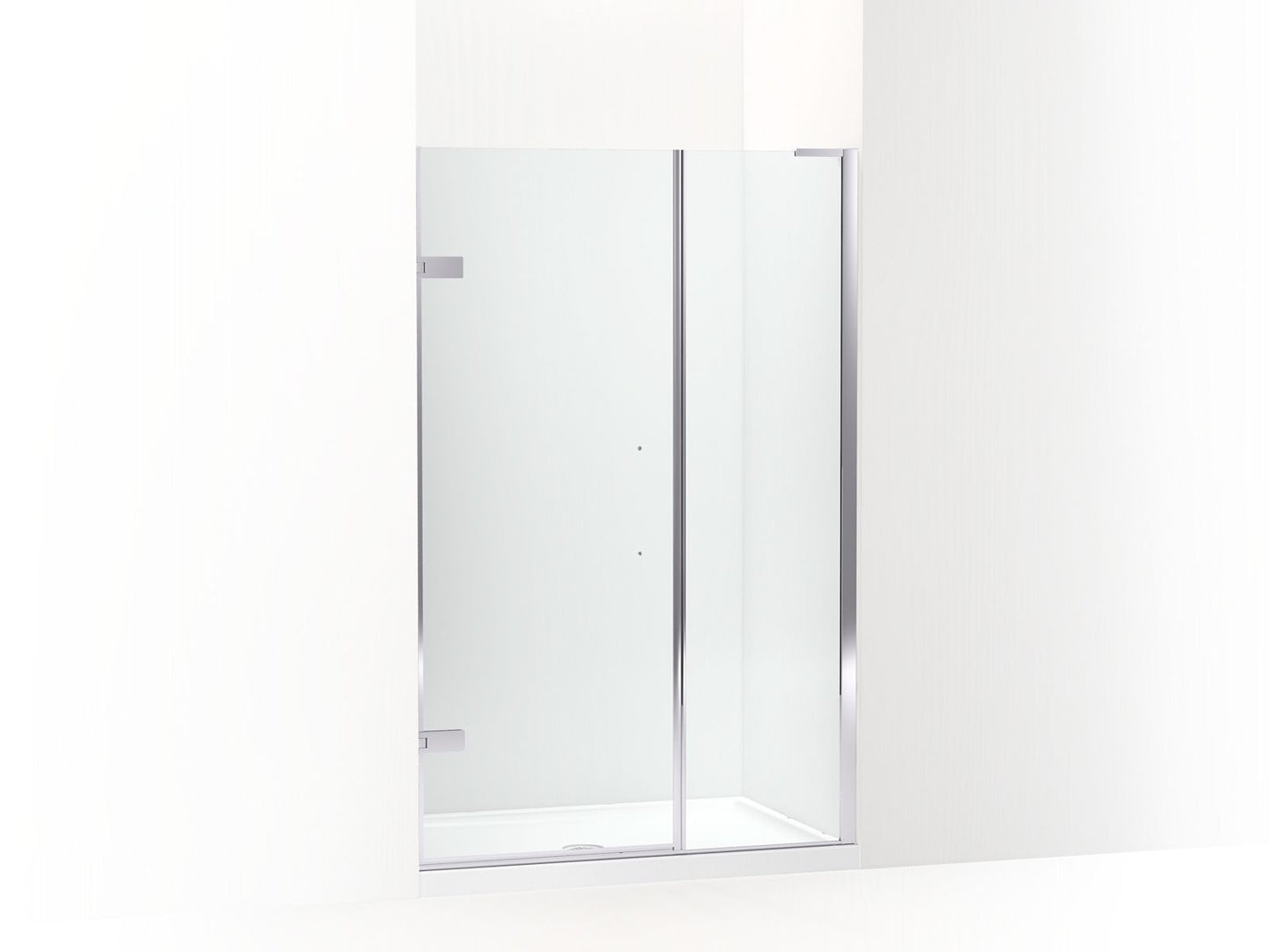 KOHLER K-27715-10L-SHP Composed 3/8" Pivot Door Glass And Hardware, No Handle In Bright Polished Silver