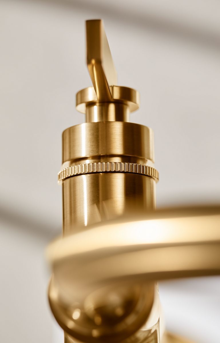 KOHLER K-T35924-4-SN Castia By Studio Mcgee Floor-Mount Bath Filler Trim With Handshower - Vibrant Polished Nickel