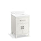 KOHLER K-40637-BD1-0 Kresla 24" Bathroom Vanity Cabinet With Sink And Quartz Top In White