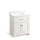 KOHLER K-29260-BD1-0 Charlemont 30" Bathroom Vanity Cabinet With Sink And Quartz Top In White