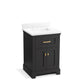 KOHLER K-29259-BD1-DWG Charlemont 24" Bathroom Vanity Cabinet With Sink And Quartz Top In Ferrous Grey