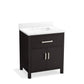 KOHLER K-40638-BD1-BWK Kresla 30" Bathroom Vanity Cabinet With Sink And Quartz Top In Carbon Oak