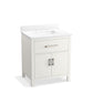 KOHLER K-40638-BD1-0 Kresla 30" Bathroom Vanity Cabinet With Sink And Quartz Top In White