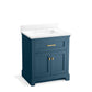 KOHLER K-29260-BD1-TDB Charlemont 30" Bathroom Vanity Cabinet With Sink And Quartz Top In Tidal Blue