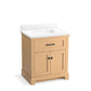 KOHLER K-29260-BD1-WEK Charlemont 30" Bathroom Vanity Cabinet With Sink And Quartz Top In Light Oak