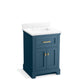 KOHLER K-29259-BD1-TDB Charlemont 24" Bathroom Vanity Cabinet With Sink And Quartz Top In Tidal Blue