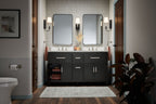 KOHLER K-40641-BD1-WEK Kresla 60" Bathroom Vanity Cabinet With Sinks And Quartz Top - Light Oak