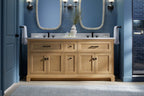 KOHLER K-29264-BD1-DWG Charlemont 72" Bathroom Vanity Cabinet With Sinks And Quartz Top - Ferrous Grey