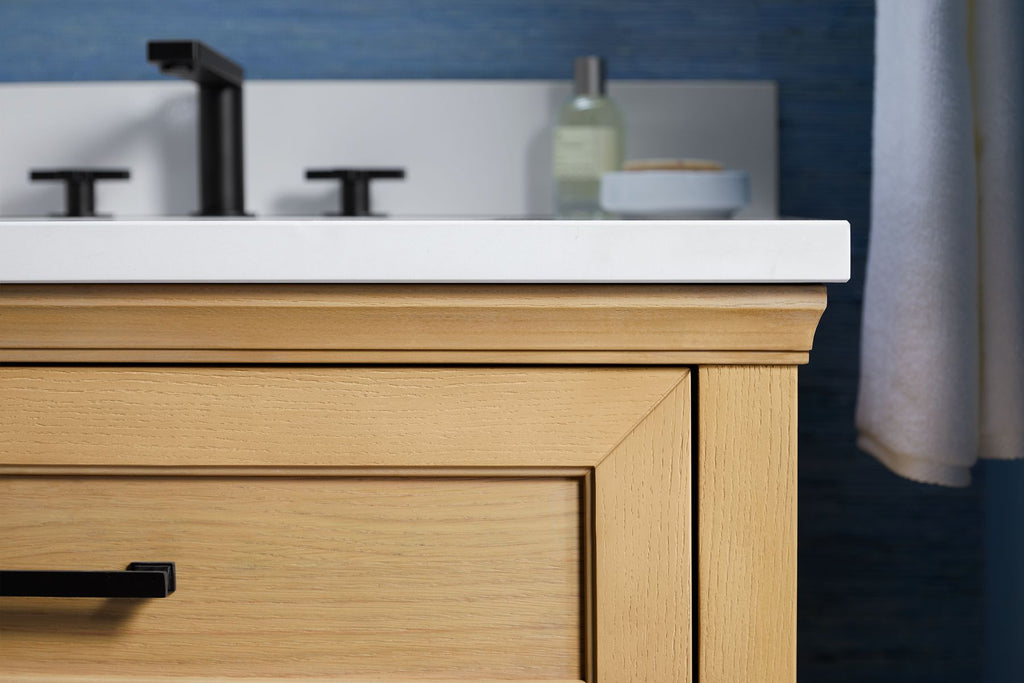 KOHLER K-29264-BD1-DWG Charlemont 72" Bathroom Vanity Cabinet With Sinks And Quartz Top - Ferrous Grey
