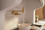 KOHLER K-28359-SN Edalyn By Studio Mcgee Wall-Mount Pot Filler - Vibrant Polished Nickel