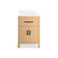 KOHLER K-40637-BD1-WEK Kresla 24" Bathroom Vanity Cabinet With Sink And Quartz Top In Light Oak