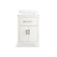 KOHLER K-40637-BD1-0 Kresla 24" Bathroom Vanity Cabinet With Sink And Quartz Top In White