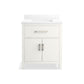 KOHLER K-40638-BD1-0 Kresla 30" Bathroom Vanity Cabinet With Sink And Quartz Top In White