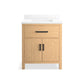 KOHLER K-40638-BD1-WEK Kresla 30" Bathroom Vanity Cabinet With Sink And Quartz Top In Light Oak