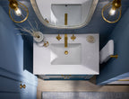 KOHLER K-29260-BD1-TDB Charlemont 30" Bathroom Vanity Cabinet With Sink And Quartz Top - Tidal Blue