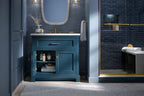 KOHLER K-29260-BD1-TDB Charlemont 30" Bathroom Vanity Cabinet With Sink And Quartz Top - Tidal Blue