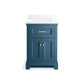 KOHLER K-29259-BD1-TDB Charlemont 24" Bathroom Vanity Cabinet With Sink And Quartz Top In Tidal Blue