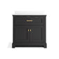 KOHLER K-29261-BD1-DWG Charlemont 36" Bathroom Vanity Cabinet With Sink And Quartz Top In Ferrous Grey