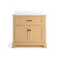 KOHLER K-29261-BD1-WEK Charlemont 36" Bathroom Vanity Cabinet With Sink And Quartz Top In Light Oak