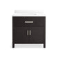 KOHLER K-40639-BD1-BWK Kresla 36" Bathroom Vanity Cabinet With Sink And Quartz Top In Carbon Oak