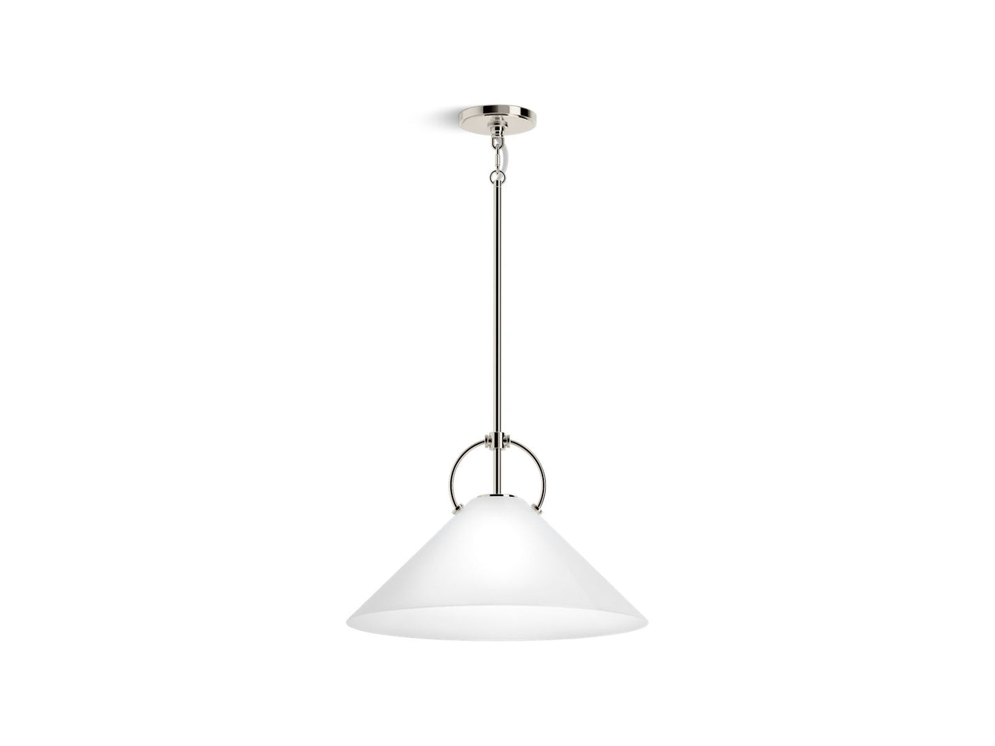 KOHLER K-32261-PE01-SNL Kernen By Studio Mcgee 18" Pendant In Polished Nickel