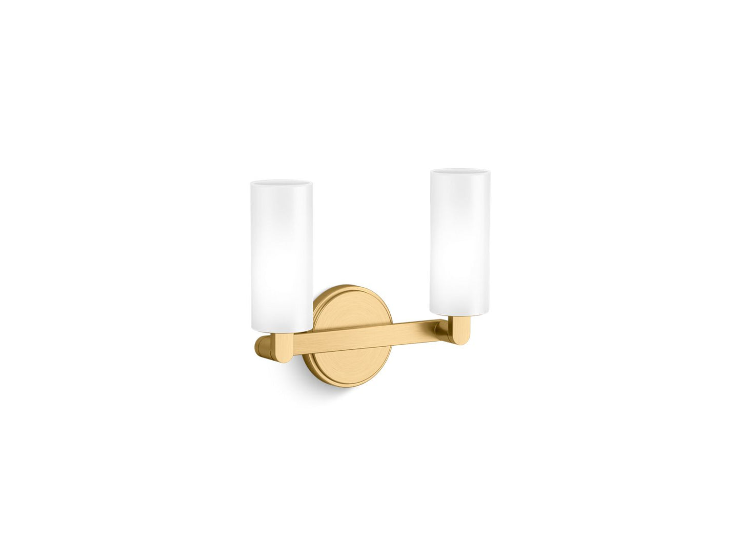 KOHLER K-35873-SC02-2GL Crue Two-Light Sconce In Brushed Moderne Brass