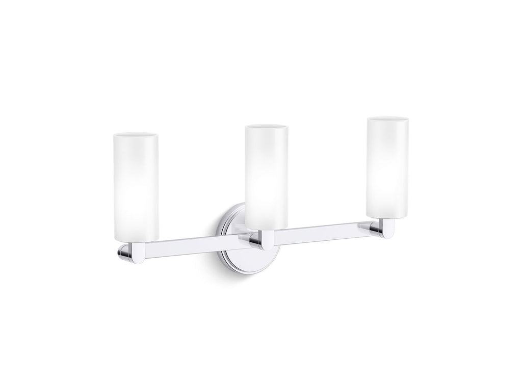 KOHLER K-35874-SC03-CPL Crue Three-Light Sconce - Polished Chrome