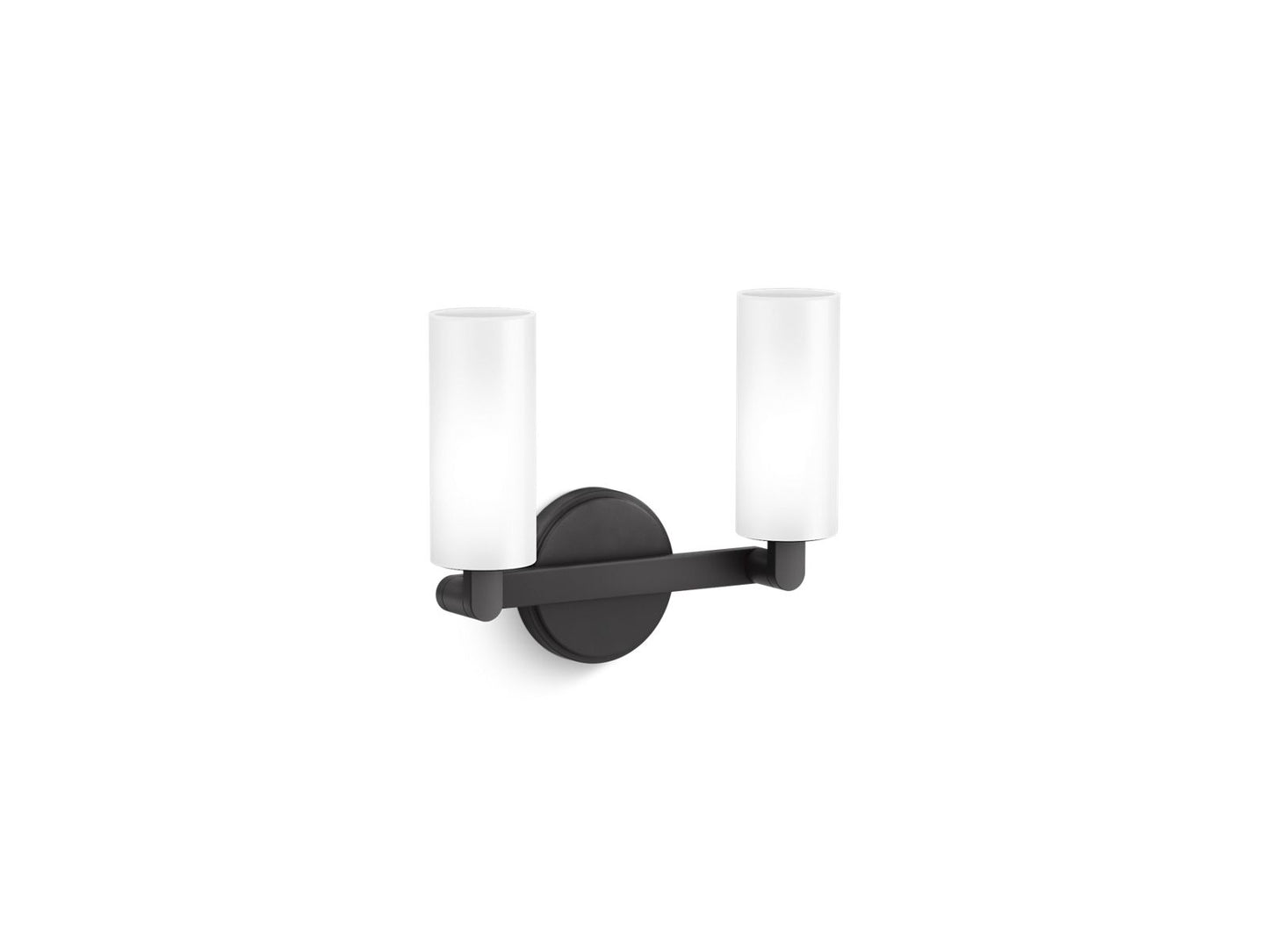 KOHLER K-35873-SC02-BLL Crue Two-Light Sconce In Matte Black