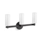 KOHLER K-35874-SC03-BLL Crue Three-Light Sconce In Matte Black