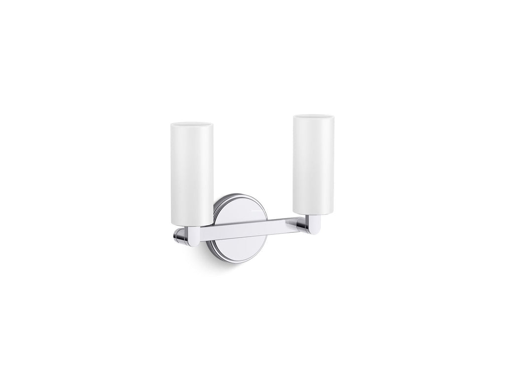 KOHLER K-35873-SC02-CPL Crue Two-Light Sconce - Polished Chrome