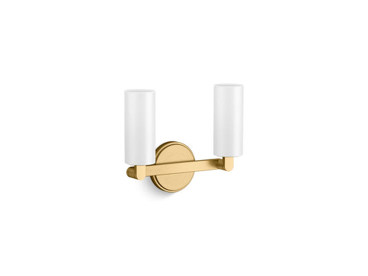 KOHLER K-35873-SC02-2GL Crue Two-Light Sconce In Brushed Moderne Brass