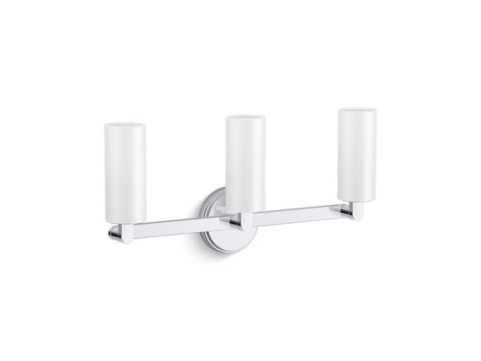 KOHLER K-35874-SC03-CPL Crue Three-Light Sconce In Polished Chrome