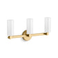 KOHLER K-35874-SC03-2GL Crue Three-Light Sconce In Brushed Moderne Brass