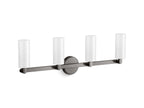 KOHLER K-35875-SC04-TTL Crue Four-Light Sconce - Titanium