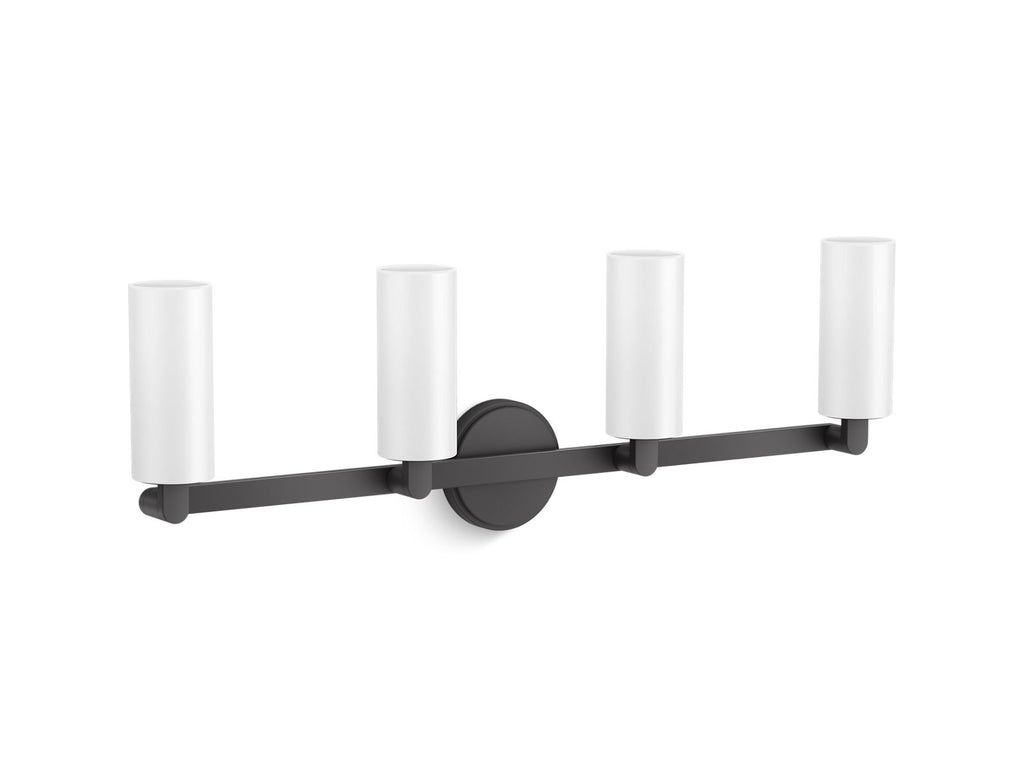 KOHLER K-35875-SC04-BLL Crue Four-Light Sconce - Matte Black