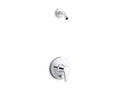 KOHLER K-T49989-4L-CP Pitch Rite-Temp Shower Trim Kit With Push-Button Diverter, Less Showerhead - Polished Chrome