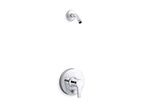 KOHLER K-T49989-4L-CP Pitch Rite-Temp Shower Trim Kit With Push-Button Diverter, Less Showerhead - Polished Chrome
