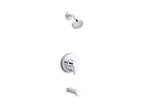 KOHLER K-T49980-4Y-CP Pitch Rite-Temp Bath And Shower Trim Kit With Push-Button Diverter And Lever Handle, 2.5 Gpm - Polished Chrome