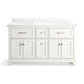 KOHLER K-29263-BD1-0 Charlemont 60" Bathroom Vanity Cabinet With Sinks And Quartz Top In White