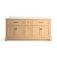 KOHLER K-29264-BD1-WEK Charlemont 72" Bathroom Vanity Cabinet With Sinks And Quartz Top In Light Oak