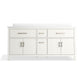 KOHLER K-40642-BD1-0 Kresla 72" Bathroom Vanity Cabinet With Sinks And Quartz Top In White